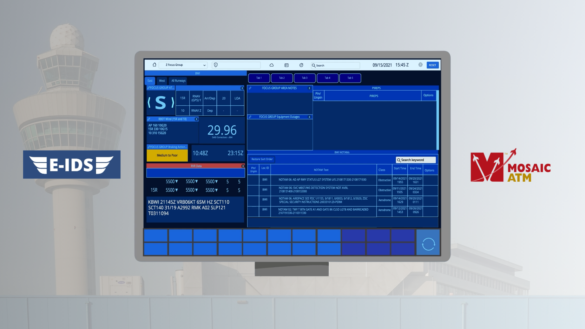 Mosaic ATM Supports FAA’s Enterprise Information Display System (E-IDS) 