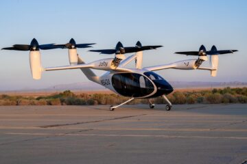 Advanced Air Mobility eVTOL aircraft at Edwards Air Force Base