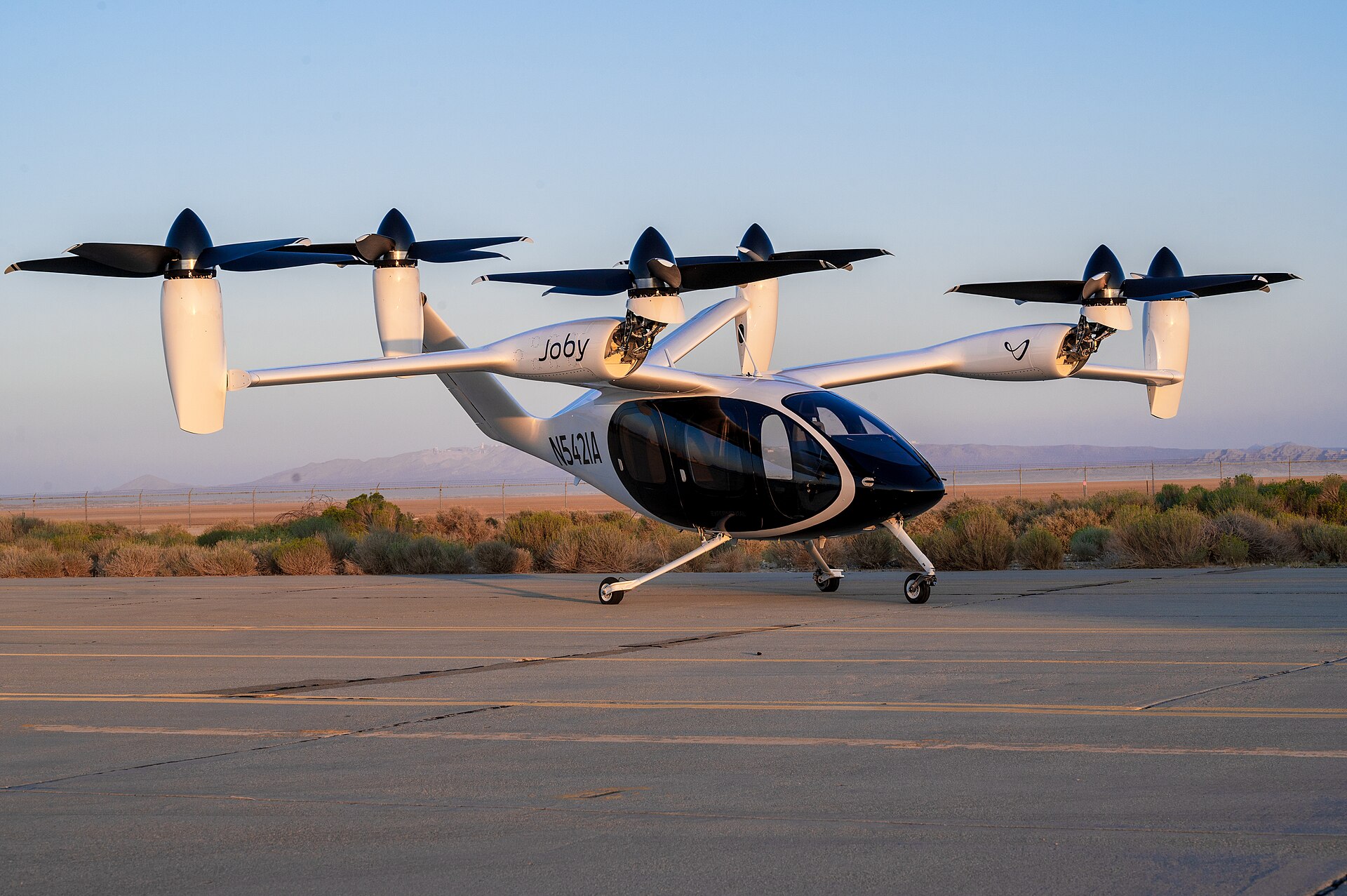 Advanced Air Mobility eVTOL aircraft at Edwards Air Force Base